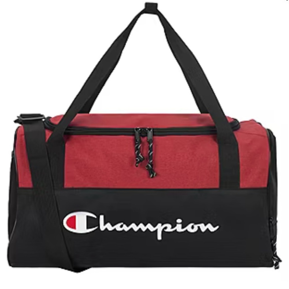 Next- Champion Red and Black Men's Duffel Bag